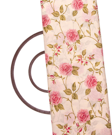 Off white Colour Floral Print Cotton Fabric